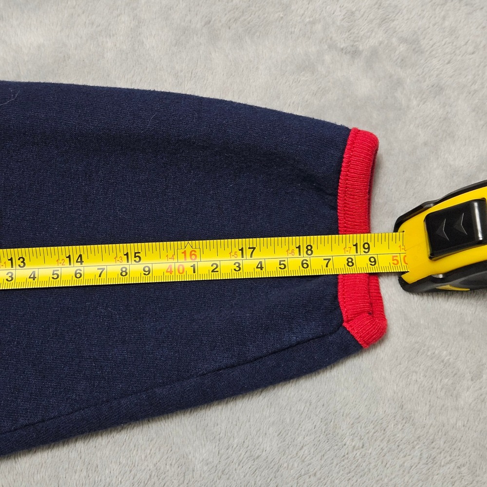 VTG 90s GRANDMA Made Usa XL NAVY RED EMBROIDERED GRANDKID KEY M&C COTTAGECORE - Picture 8 of 9